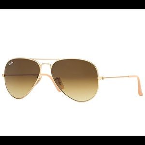 Ray-Ban Aviator RB 3025 55mm Gold / Brown Small